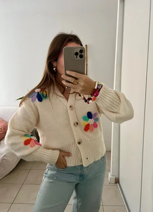 Pull à fleurs brodées, brand: So sweet, condizioni: Ottime, taglia: S / IT 40 / EU 36, €13.00, €14.35 include la Protezione acquisti Pro