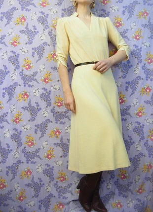 robe crème hiver vintage laine mélangée années 70, marca: Vintage Dressing, estado: Bueno, tamaño: M / 38 / 10, 39,00 €, 41,65 € Protección al comprador Pro incluida