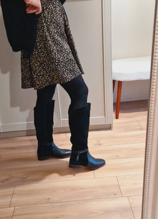 Bottes cavalières noires, marque: Zalando, état: Bon état, taille: 38, 7,00 €, 8,05 € Protection acheteurs incluse