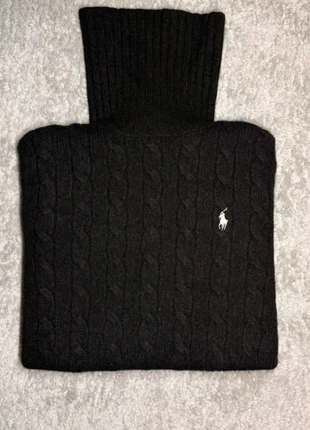 Col roulé torsadé tricoter Ralph Lauren laine cachemire noir taille S/XS femme, marque: Ralph Lauren, état: Très bon état, taille: S / 36 / 8, 63,00 €, 66,85 € Protection acheteurs incluse