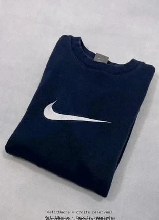 Pull Nike Bleu marine y2k Grand Solo swoosh Hip hop Crew Neck Sweatshirt Boxy - M /546B, brand: Nike, condizioni: Ottime, taglia: M / IT 42 / EU 38, €39.95, €42.65 include la Protezione acquisti Pro