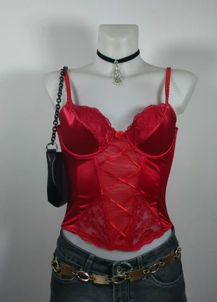 🖤y2k 2000s vintage lolita dark gothic feminine corset🖤, marque: Dolls Kill, état: Très bon état, taille: S / 36 / 8, 17,00 €, 18,55 € Protection acheteurs incluse