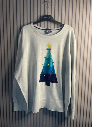 🎄 Pull beige sapin multicolore Noël taille 44 46, marque: Lands' End, état: Très bon état, taille: XXL / 44 / 16, 10,00 €, 11,20 € Protection acheteurs (Pro) incluse
