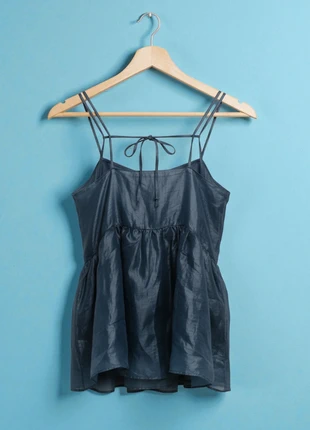 COS – Brand New! Premium & Elegant Turquoise Ruffled Tank Top – XS 🎀🌿, marque: COS, état: Neuf avec étiquette, taille: XS / 34 / 6, 89,90 €, 95,10 € Protection acheteurs incluse