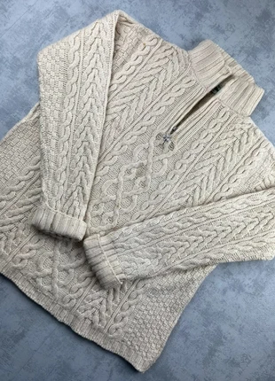 Pull half zip vintage en laine Aran Crafts beige crème torsadé fait main / Aran wool knitwear - M, marque: Aran Crafts, état: Très bon état, taille: M / 38 / 10, 49,00 €, 52,15 € Protection acheteurs incluse