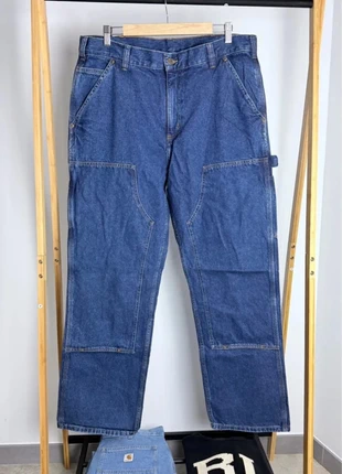 Pantalon Carhartt Double Knee | Taille 34x32 | Couleur bleu foncé, marque: Carhartt, état: Très bon état, taille: W34 | FR 44, 44,95 €, 47,90 € Protection acheteurs incluse