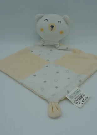Doudou ours plat Mes Petits Cailloux – Jaune étoilé 1910860 83, brand: Mes Petits Cailloux, condition: New without tags, size: 1-3 months / 56 cm, €13.00, €14.35 includes Buyer Protection Pro
