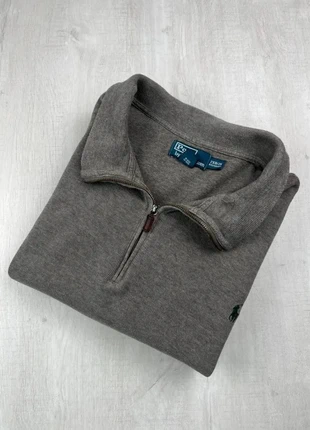 Pull half zip Ralph Lauren gris coton logo vert brodé XXL homme old money Big & Tall, marque: Ralph Lauren, état: Très bon état, taille: XXL, 40,00 €, 42,70 € Protection acheteurs (Pro) incluse