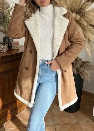 Manteau en laine et fourrure blanche -Taille S, brand: Letissa, condition: Very good, size: S / 36 / 8, €64.90, €68.85 includes Buyer Protection