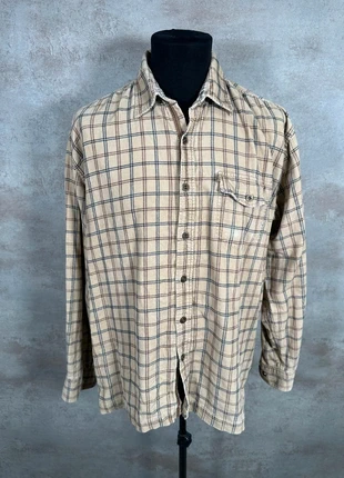 Chemise Vintage En Velours Côtelé / Corduroy Tom Tailor beige carreaux bleu taille XL, marca: Vintage Dressing, estado: Muy bueno, tamaño: XL, 14,00 €, 15,40 € Protección al comprador Pro incluida