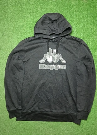 Felpa con cappuccio Kappa nera taglia L uomo in cotone e poliestere, marque: Kappa, état: Très bon état, taille: L, 5,00 €, 5,95 € Protection acheteurs incluse