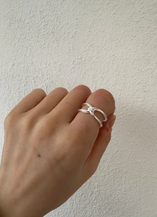 Silberner Offener Ring · Minimalistisches Design, merk: Sonstiges, staat: Nieuw zonder prijskaartje, maat: Aanpasbaar, € 6,00, € 7,00 inclusief Kopersbescherming