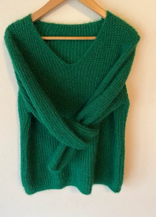 Trui met V hals. Made in Italy. Maat XL. Groen, marque: Made In Italy, état: Très bon état, taille: L / 40 / 12, 18,00 €, 19,60 € Protection acheteurs incluse