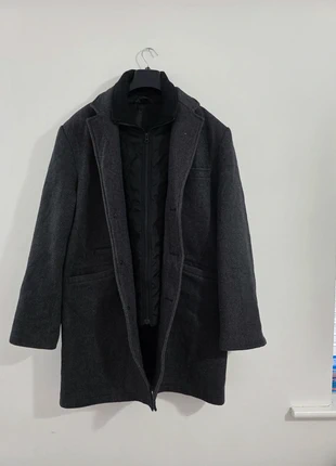 Blackwater Men’s Charcoal Grey Wool Blend Coat with Quilted Inner Layer, brand: blackwater, condition: Very good, size: M, £15.00, £16.45 includes Buyer Protection