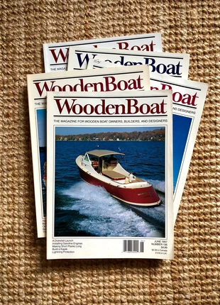 5 x Vintage Wooden Boat Magazines For Wooden Boat Owners, Builders and Designers, condizioni: Ottime, €25.00, €26.95 include la Protezione acquisti