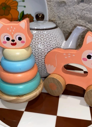 Jouets en bois couleurs pastel, marca: L'Atelier du Bois, estado: Muito bom, tamanho: 6-9 meses / 68 cm, €4.99, €5.94 inclui Proteção do Comprador