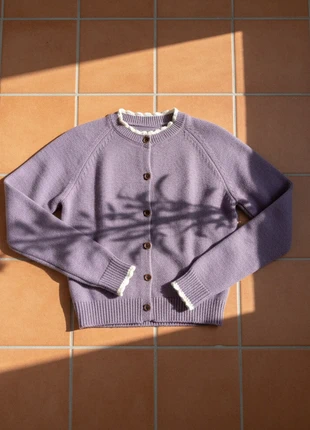 Cardigan violet clair boutonné – taille M – style doux girly cosy, marque: Auremi, état: Très bon état, taille: M / 38 / 10, 44,99 €, 47,94 € Protection acheteurs (Pro) incluse