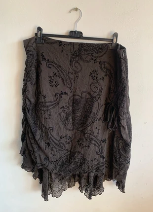 Zwarte laagjes rok, maat 44, merk: Luna, staat: Heel goed, maat: XXL / 44 / 16, € 15,00, € 16,45 inclusief Kopersbescherming