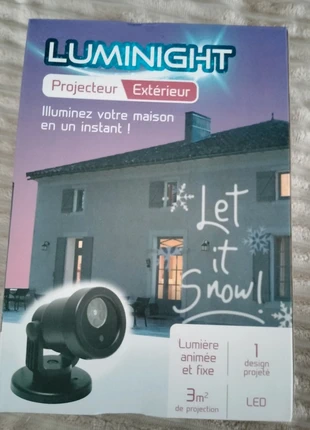 Projecteur façade animé Let it snow Luminight, marque: luminight, état: Neuf avec étiquette, 8,00 €, 9,10 € Protection acheteurs incluse