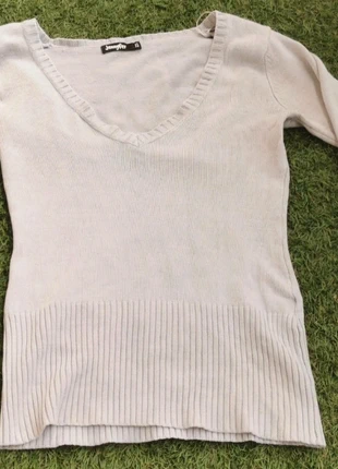 Manches longues col V gris clair, marque: Jennyfer, état: Très bon état, taille: XS / 34 / 6, 3,50 €, 4,38 € Protection acheteurs incluse