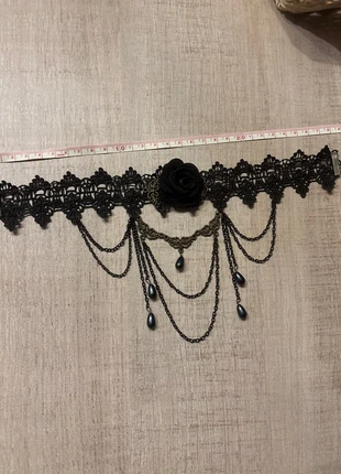 Collier ras de cou gothique dentelle, merk: pas de marque, staat: Heel goed, € 2,00, € 2,80 inclusief Kopersbescherming