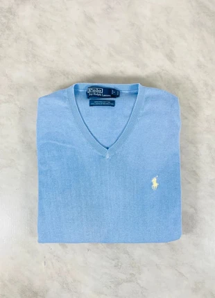 Polo Ralph Lauren pull col V bleu ciel – Taille M homme, preppy iconique Code 028N, marque: Ralph Lauren, état: Très bon état, taille: M, 32,00 €, 34,30 € Protection acheteurs (Pro) incluse
