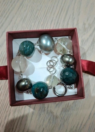 Splendido bracciale in acciaio e pietre dure, Urania, brand: Urania, condizioni: Nuovo senza cartellino, €11.90, €13.20 include la Protezione acquisti