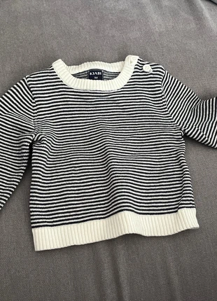 Pull marinière bébé 1mois, marca: Kiabi, estado: Muito bom, tamanho: 1-3 meses / 56 cm, €2.00, €2.80 inclui Proteção do Comprador