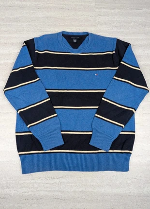 Pull homme Tommy Hilfiger taille S – rayures navy/bleu – coupe classique élégante, marque: Tommy Hilfiger, état: Très bon état, taille: S, 20,00 €, 21,70 € Protection acheteurs incluse