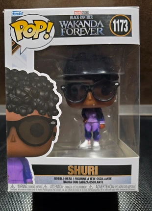 Funko Pop Shuri 1173 Marvel Wakanda Forever – Bobble Head Originale, marca: Funko, estado: Novo com etiquetas, tamanho: Prematuro, até 44 cm, €11.99, €13.29 inclui Proteção do Comprador