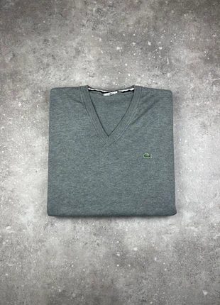 Pull Col V Maille Lacoste Taille XL Homme Gris Logo Brodé 100% Coton #LA27, marque: Lacoste, état: Très bon état, taille: XL, 35,00 €, 37,45 € Protection acheteurs (Pro) incluse