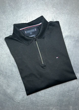 Pull 1/4 zip Tommy Hilfiger Homme M Noir Half zip camionneur col montant logo brodé, brand: Tommy Hilfiger, condition: Very good, size: M, €25.00, €26.95 includes Buyer Protection