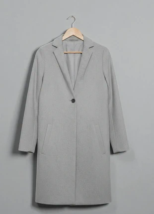 Samsøe & Samsøe – Premium & Elegant Gray Wool Coat with Single-Breasted Front & Hand Pockets – S 🎀🌟, marque: Samsøe Samsøe, état: Très bon état, taille: S / 36 / 8, 89,90 €, 95,10 € Protection acheteurs incluse