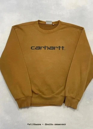 Pull Carhartt wip Marron Homme brodé coupe Large 100% coton Crew Neck - Taille L /748R, marca: Carhartt, estado: Muy bueno, tamaño: L, 49,00 €, 52,15 € Protección al comprador Pro incluida