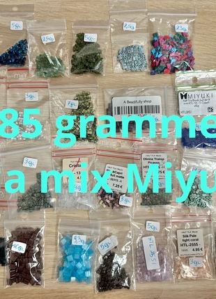Grand lot mix Tila Miyuki – 185 grammes, marque: Miyuki, état: Très bon état, 100,00 €, 105,70 € Protection acheteurs incluse