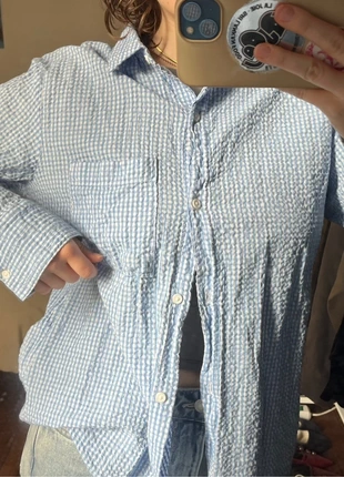 scandi style checkered blouse / karierte bluse hellblau weiß, marque: H&M, état: Très bon état, taille: S / 36 / 8, 4,00 €, 4,90 € Protection acheteurs incluse