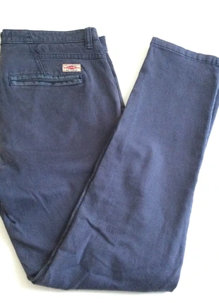 Pantaloni chino Pull&Bear Tg.38 (S/M) blu scuro slavato, brand: Pull & Bear, condizioni: Ottime, taglia: M, €5.00, €5.95 include la Protezione acquisti