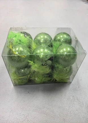 Lot de 12 boules de Noël The Grinch, estado: Novo com etiquetas, €14.99, €16.44 inclui Proteção do Comprador