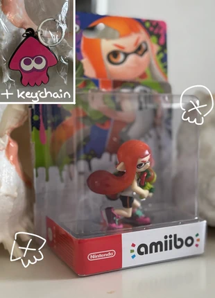 Splatoon - Amiibo orange Inkling girl (+keychain), merk: Nintendo, staat: Nieuw met prijskaartje, maat: Universeel, € 8,00, € 9,10 inclusief Kopersbescherming