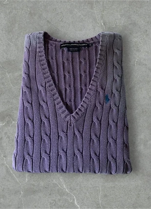 Cable Knit Sweater / pull torsadé tressé Ralph Lauren Lila logo bleu taille M femme, marque: Ralph Lauren, état: Bon état, taille: M / 38 / 10, 27,00 €, 29,05 € Protection acheteurs (Pro) incluse