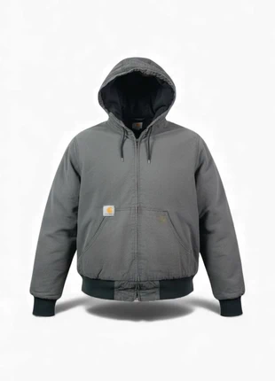 Veste Carhartt Active Jacket grise à capuche logo avant - Taille M, marque: Carhartt, état: Très bon état, taille: M, 45,00 €, 47,95 € Protection acheteurs (Pro) incluse