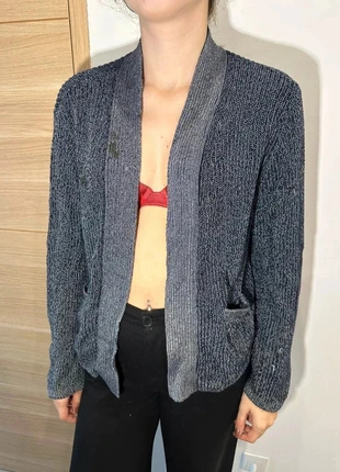 Gilet Tommy Hilfiger gris/bleu - Taille L - Femme, marque: Tommy Hilfiger, état: Très bon état, taille: L / 40 / 12, 10,90 €, 12,15 € Protection acheteurs incluse