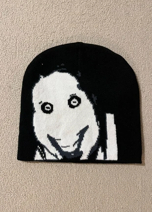 Bonnet creapy pasta neuf noir y2k, marque: y2k, état: Neuf sans étiquette, taille: Taille unique, 10,00 €, 11,20 € Protection acheteurs incluse