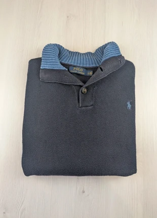 Pull Col Camionneur Bleu Marine Polo Ralph Lauren / Taille L / 049, marca: Polo Ralph Lauren, estado: Muito bom, tamanho: L, €25.00, €26.95 inclui Proteção do Comprador Pro