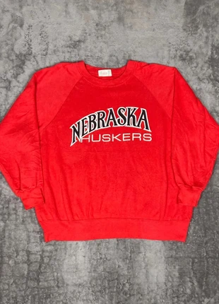 Sweat-shirt Rouge Nebraska Huskers Vintage Made in USA, brand: Vintage Dressing, condition: Good, size: XXL, €11.99, €13.29 includes Buyer Protection Pro