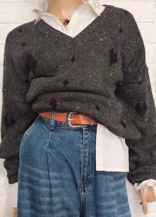 Jersey punto vintage oversize 90's unisex cuello v nick, marque: Vintage Dressing, état: Très bon état, taille: XL / 42 / 14, 24,90 €, 26,85 € Protection acheteurs incluse