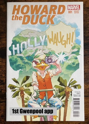 Howard The Duck #1 💥 1st Gwenpool appearance 🔑 | Putri 1:25 Variant | 2016 | Marvel Comics US, condition: Very good, €29.90, €32.10 includes Buyer Protection Pro