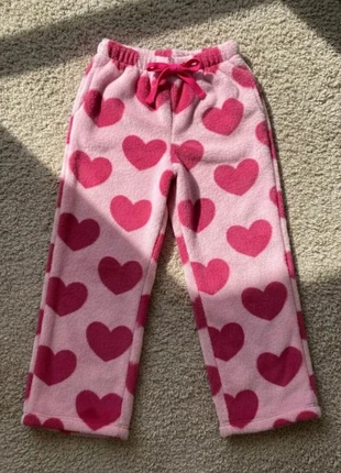 Pantalon d’intérieur en polaire rose motif cœurs style cocooning girly, brand: PixelChic, condition: Very good, size: S / 36 / 8, €42.99, €45.84 includes Buyer Protection
