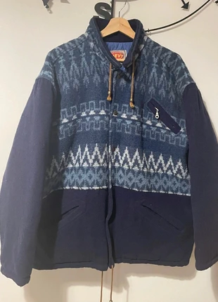 Vintage Style Polar Fleece Jacket - Aztec/Geometric Pattern, marque: Vintage Dressing, état: Très bon état, taille: L, 23,50 €, 25,38 € Protection acheteurs incluse