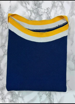 Pull Tommy Hilfiger Bleu/Jaune / Col rond / Logo brodé / Taille S/M Femme, marque: Tommy Hilfiger, état: Très bon état, taille: M / 38 / 10, 18,00 €, 19,60 € Protection acheteurs incluse
